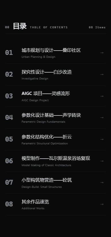 移动端：目录转单列